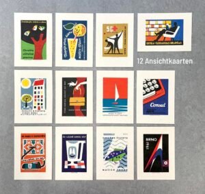 Match Box Miniatuur - 12 ansichtkaarten